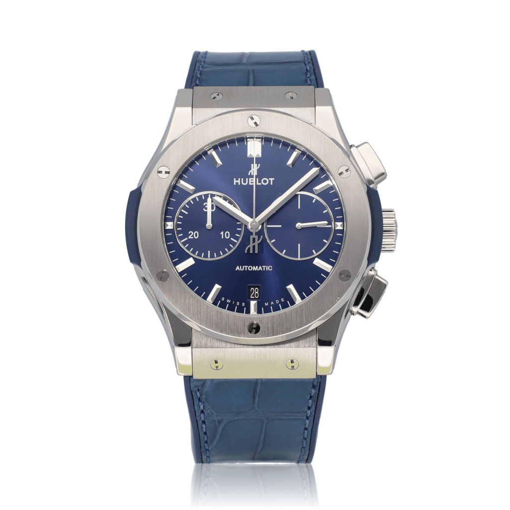 Hublot Classic Fusion Chronograph Titanium Blue 45mm - 521.NX.7170.LROCC - #1 Hublot Classic Fusion Chronograph Titanium Blue 45mm - 521.NX.7170.LROCC - #1