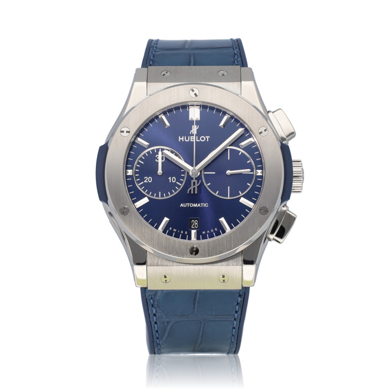 Hublot Classic Fusion Titanium Blue Chronograph 45mm - 521.NX.7170.LR - #1 Hublot Classic Fusion Titanium Blue Chronograph 45mm - 521.NX.7170.LR - #1