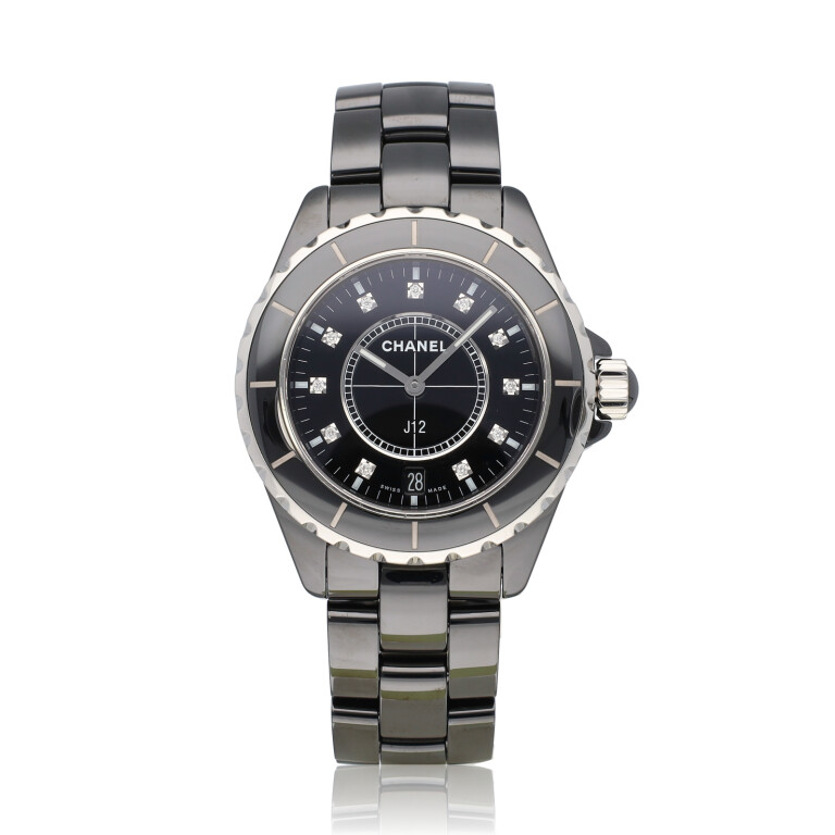 CHANEL J12 Black Diamond Indicators 38mm - H2124 - #1 CHANEL J12 Black Diamond Indicators 38mm - H2124 - #1